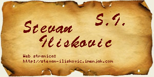 Stevan Ilišković vizit kartica